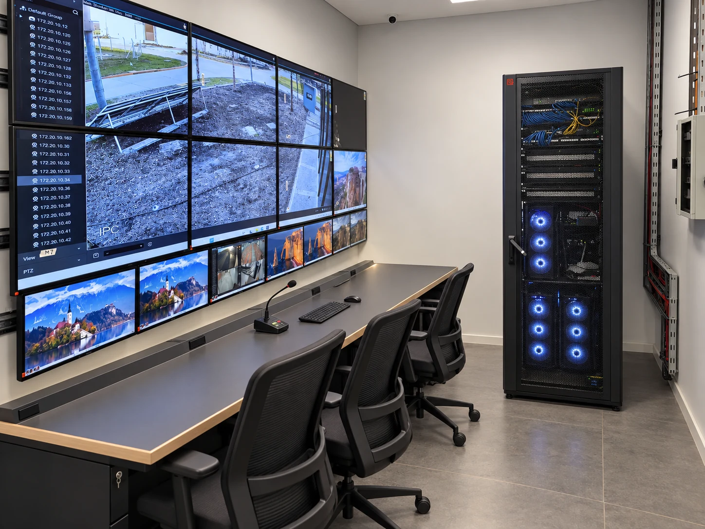 Puesto de monitoreo con cámaras CCTV reorganizado por LevelTeam